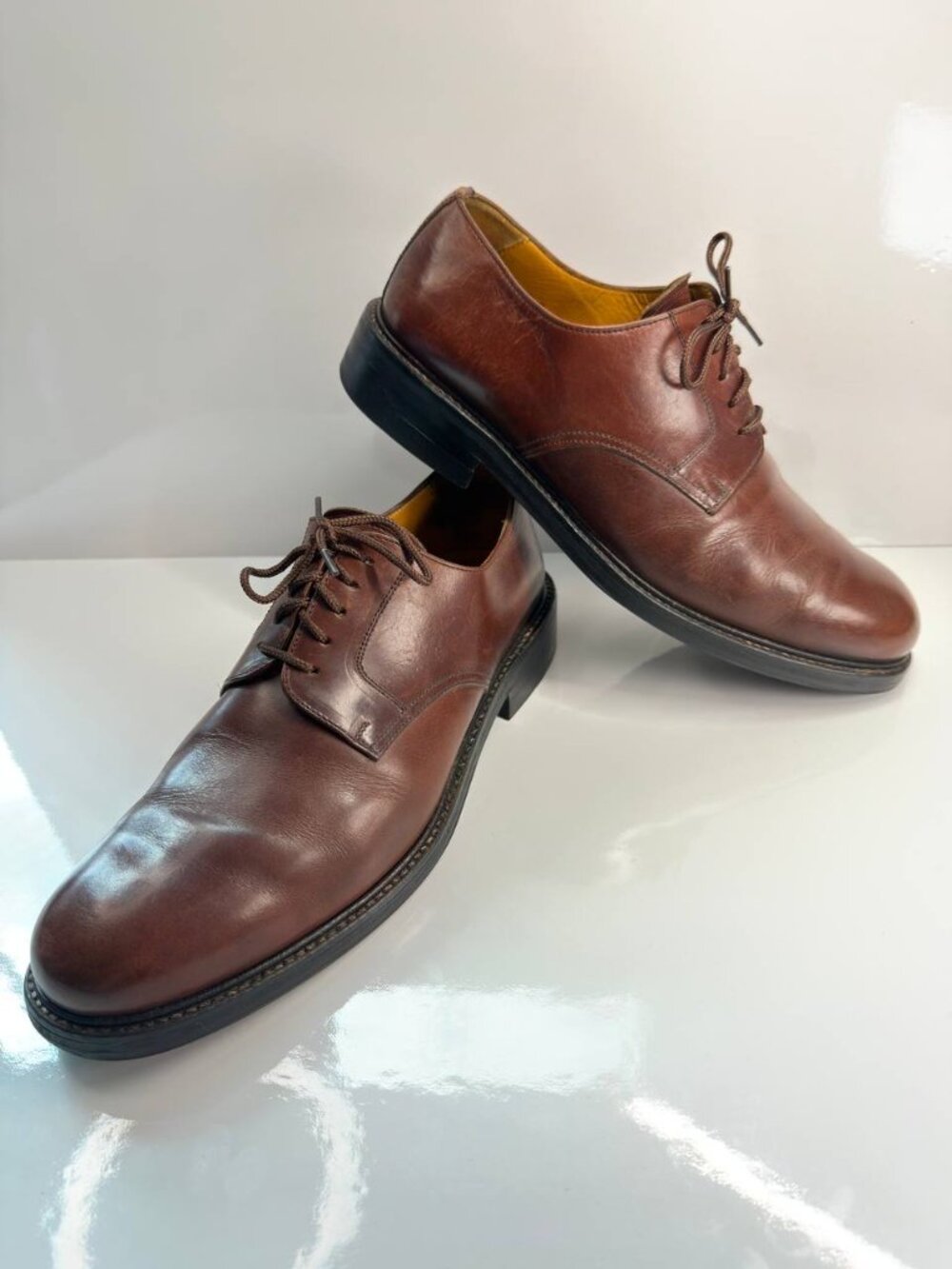 Premium Russell & Bromley Brown Leather Dress Shoes – Men’s US 9